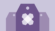 Illustration of purple tags with Wayfair Logo