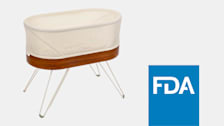Happiest Baby Snoo Smart Baby Sleep and the FDA logo