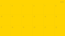 August calendar with products