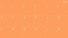 April deep discounts calendar and products