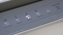 Temperature panel on refrigerator