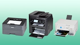 From left: Brother HL-L2370DW, Canon imageClass MF264dw II, and Epson EcoTank ET-2840 Special Edition Printer