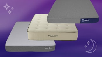 from top: Casper The One, Avocado Green, and Sleep Number p6 smart bed mattresses