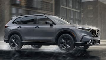 2026 Honda CR-V Hybrid driving in the rain