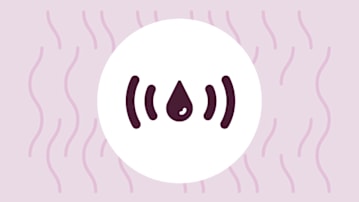 icon depicting a water drop with sensor lines emitting from it