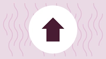 icon depicting an upward pointing arrow