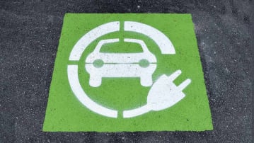 Sign for public EV charging