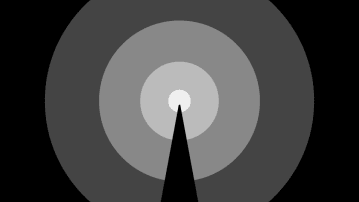 Graphic representation of a TV antenna mast broadcasting signals