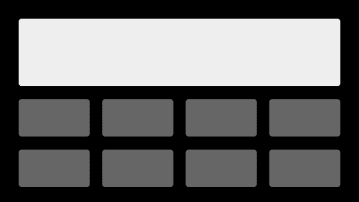 Abstract representation of a smart TV interface