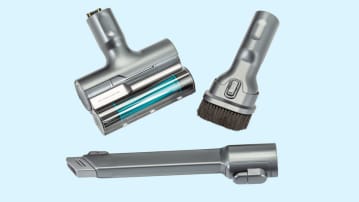 various attachments of a Samsung Jet 75 Complete Vacuum Cleaner