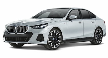 white 2026 BMW 5 Series 3/4 facing left