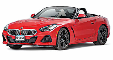 red 2026 BMW Z4 3/4 facing left