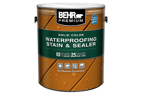 Behr Premium Solid Color Waterproofing Stain & Sealer