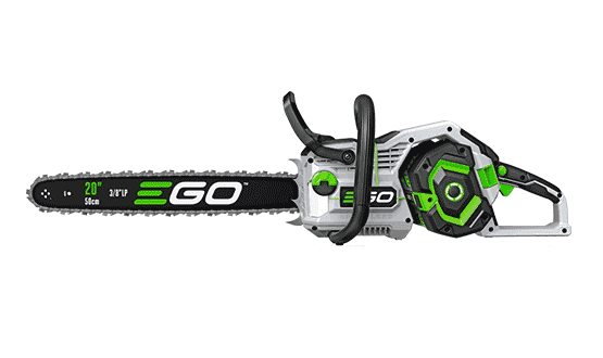 Ego CS2005 battery-powered chainsaw.