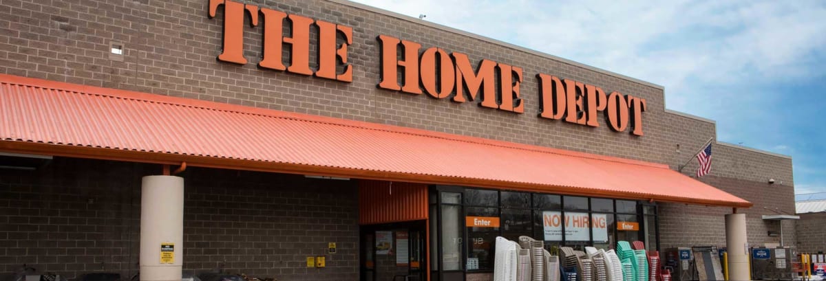 exterior of home depot store