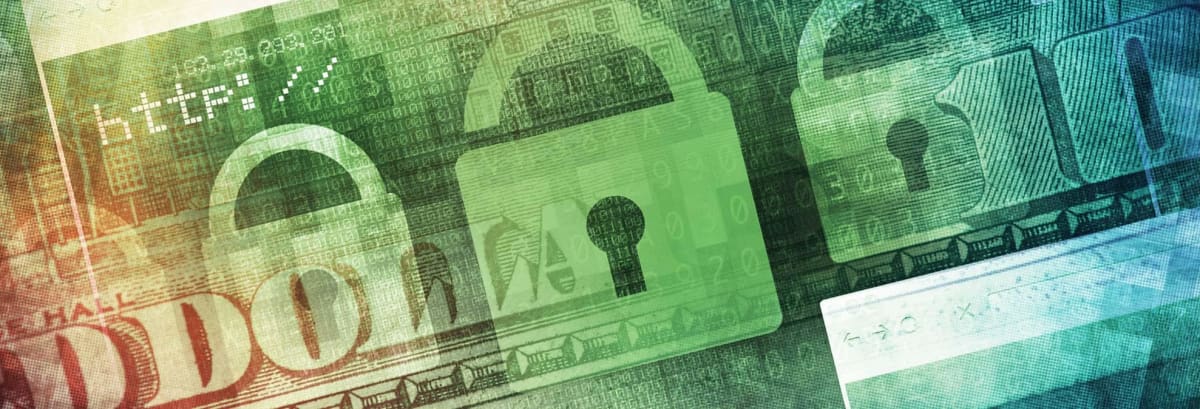 Cyber attacks ransomware concept.