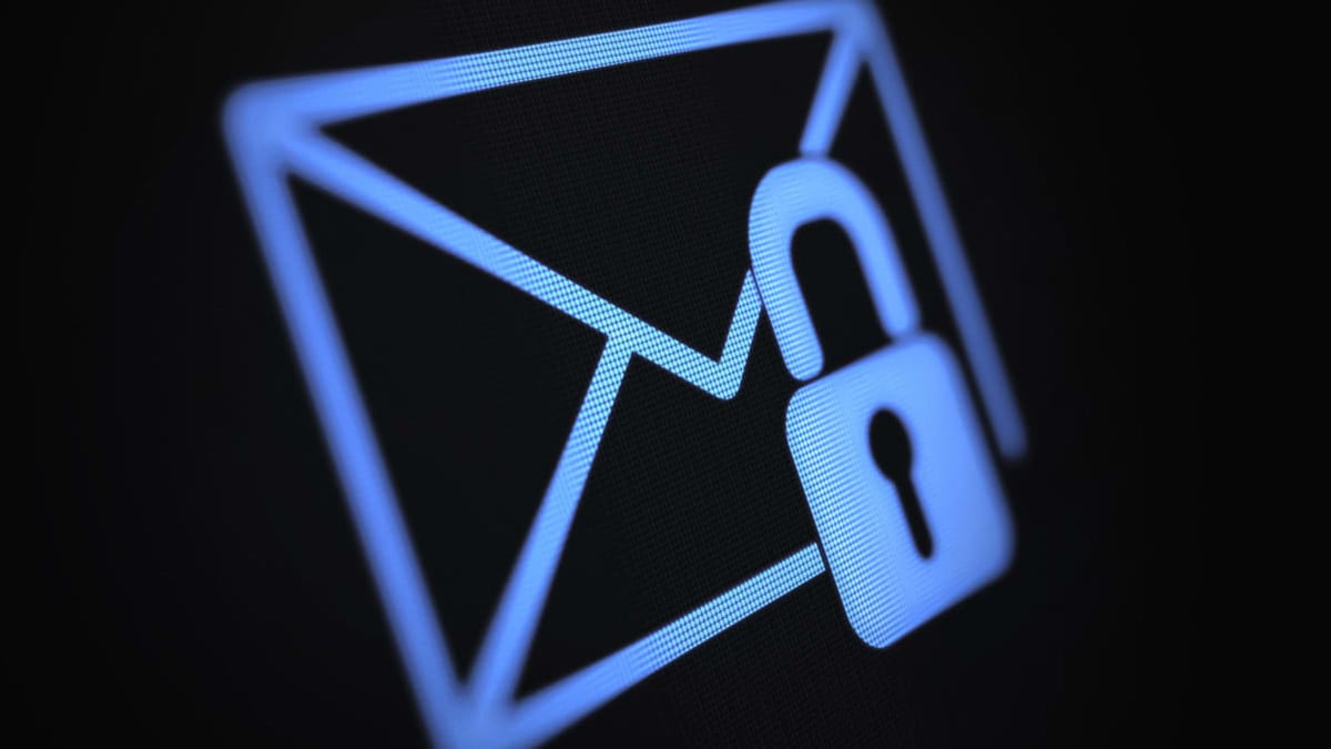 Encrypted email concept