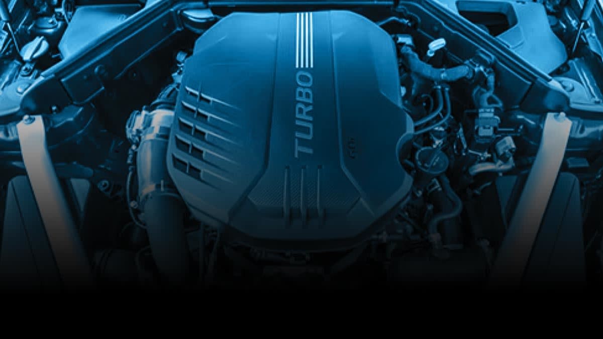 detail of engine and parts of Hynudai Veloster 2018