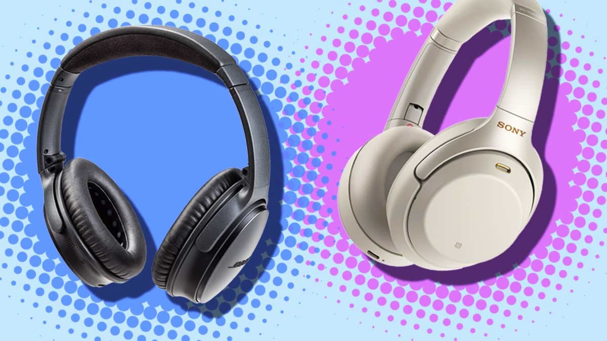 Bose QuietComfort 35 II and Sony WH-1000XM3 headphones