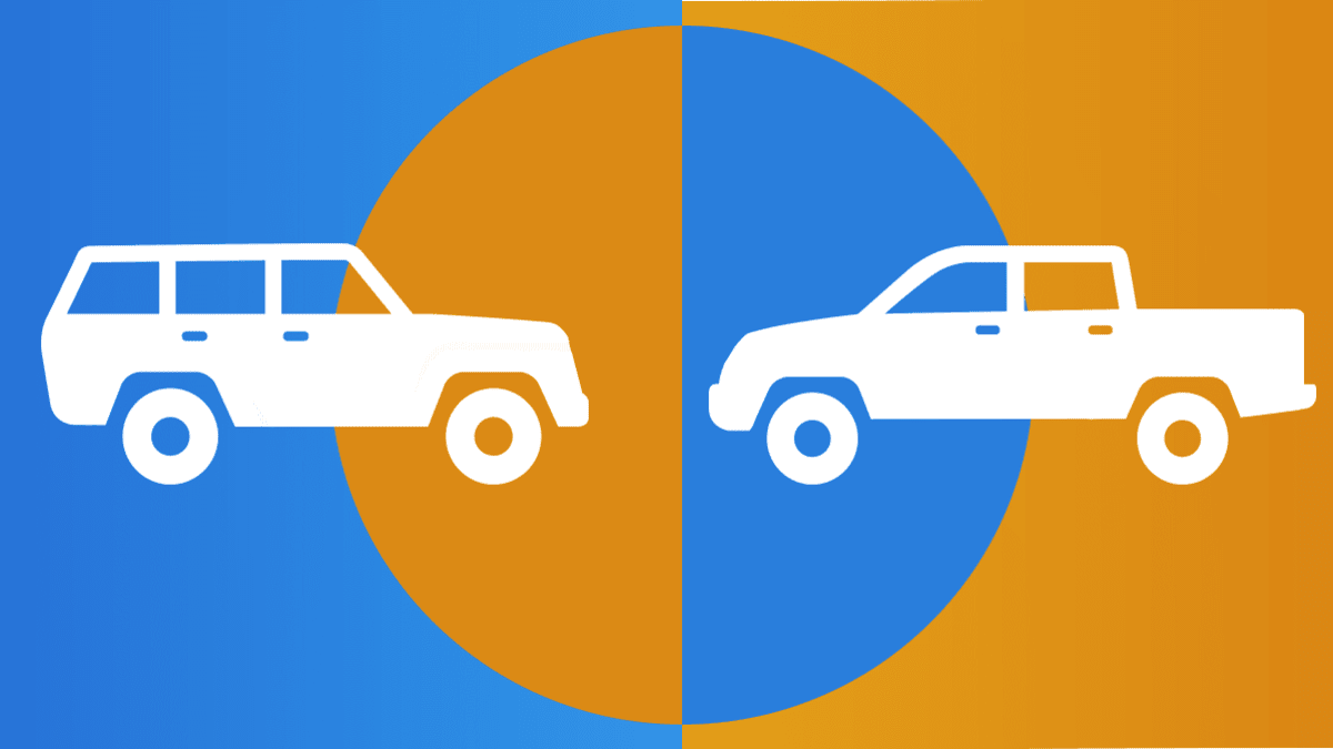 SUV v pickup truck
