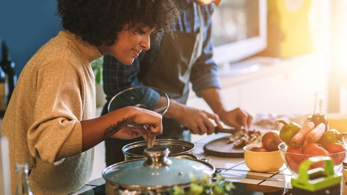 Cooking at home