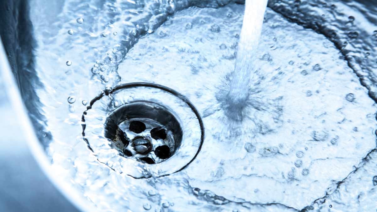 running water in sink