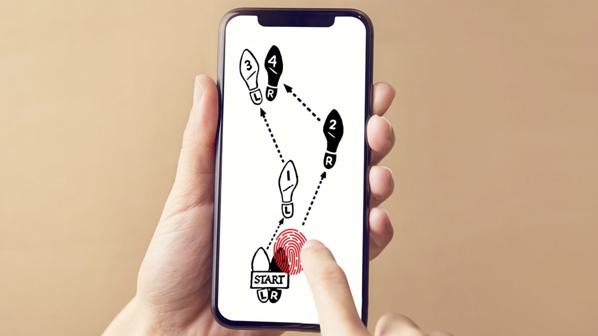 Dance steps on phone