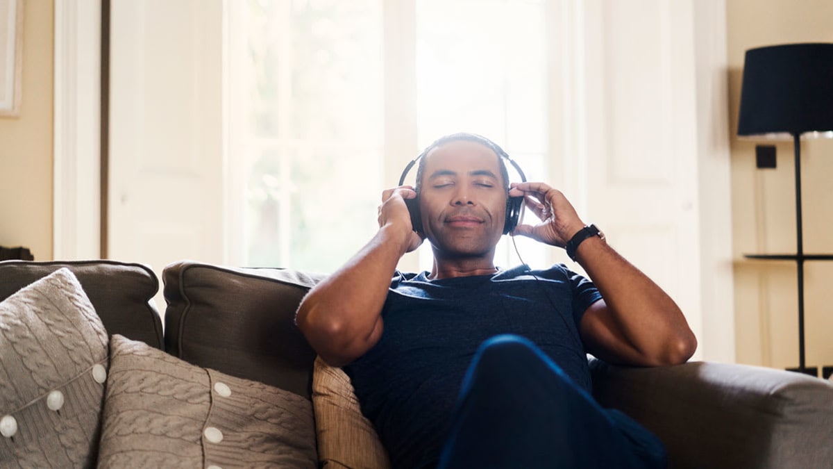 Man with headphones