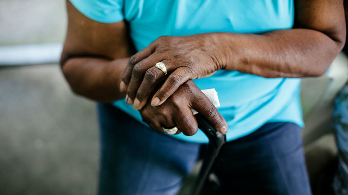 person's hands