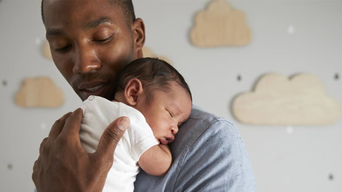 dad and baby