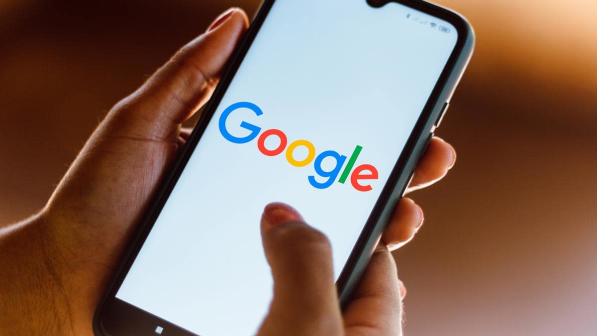 google logo on phone