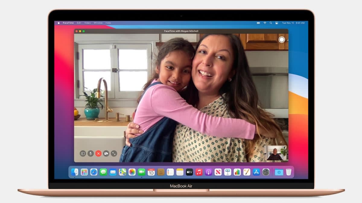 FaceTime on the new MacBook Air. On the new MacBook Air, FaceTime and video calls can go up to twice as long.