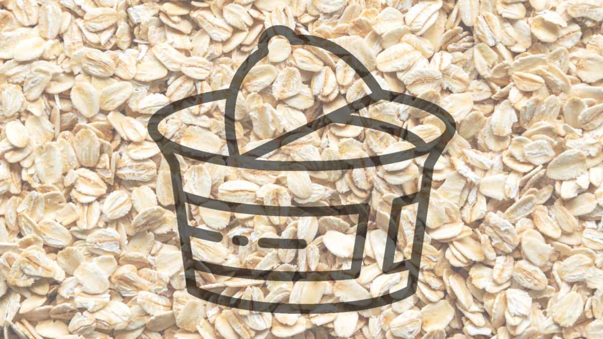 oats with illustrated cup