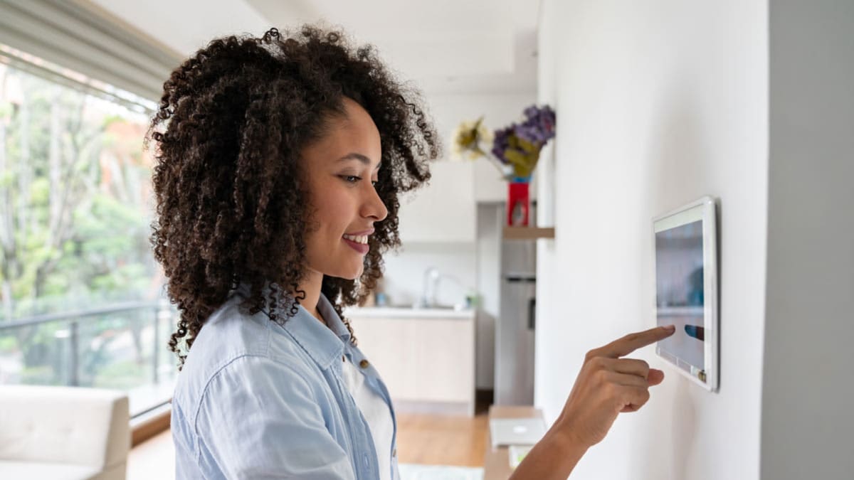 person smart home device