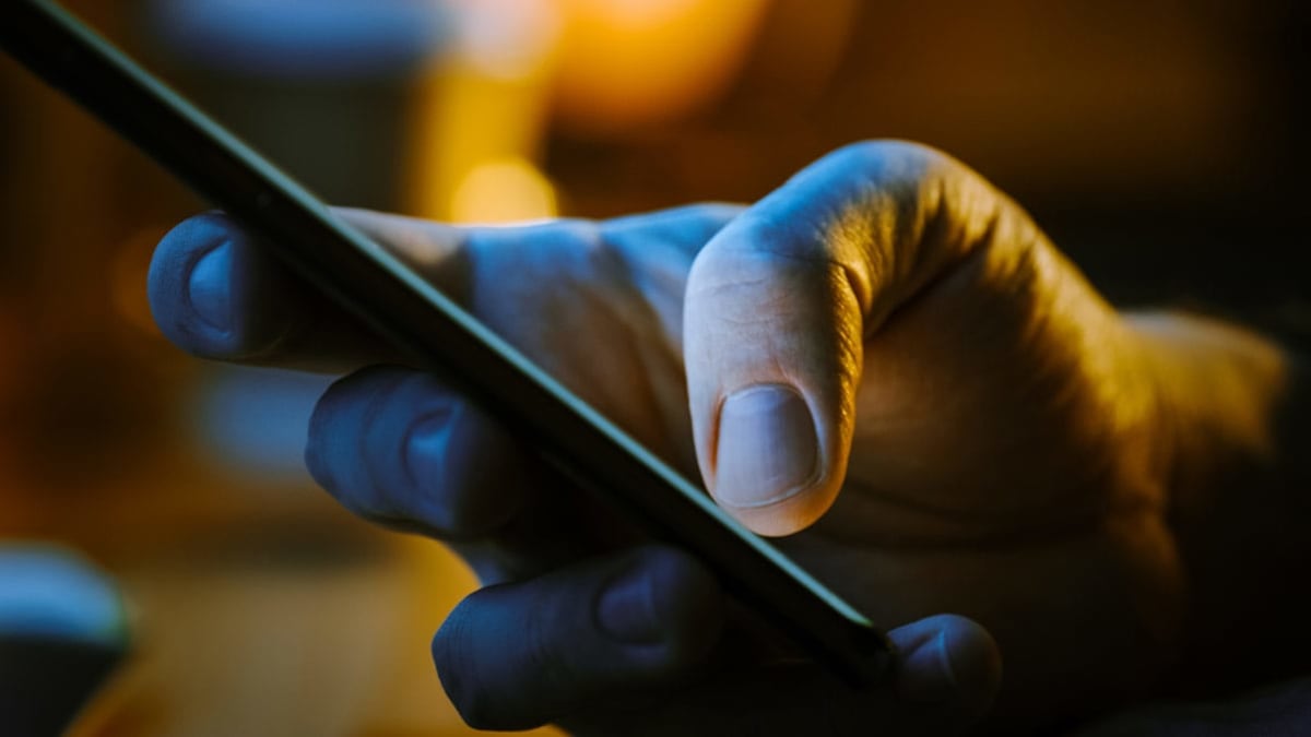 person using a cell phone