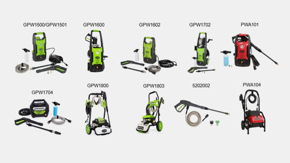 Greenworks, Powerworks Pressure Washer Spray Gun Recall Consumer Reports