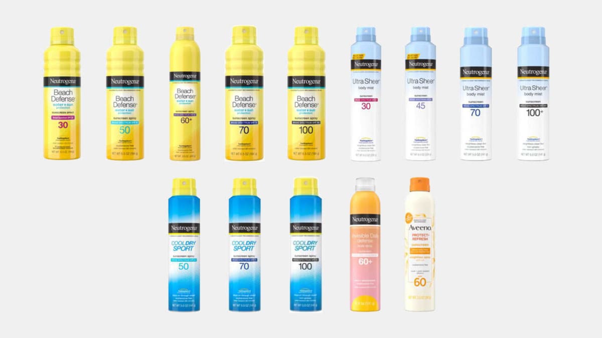 Aveeno, Neutrogena, Coppertone Sunscreen Recall Benzene Consumer