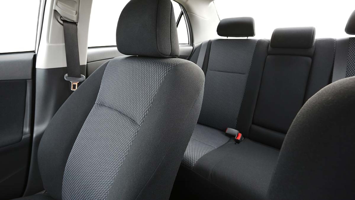 Clean car interior.