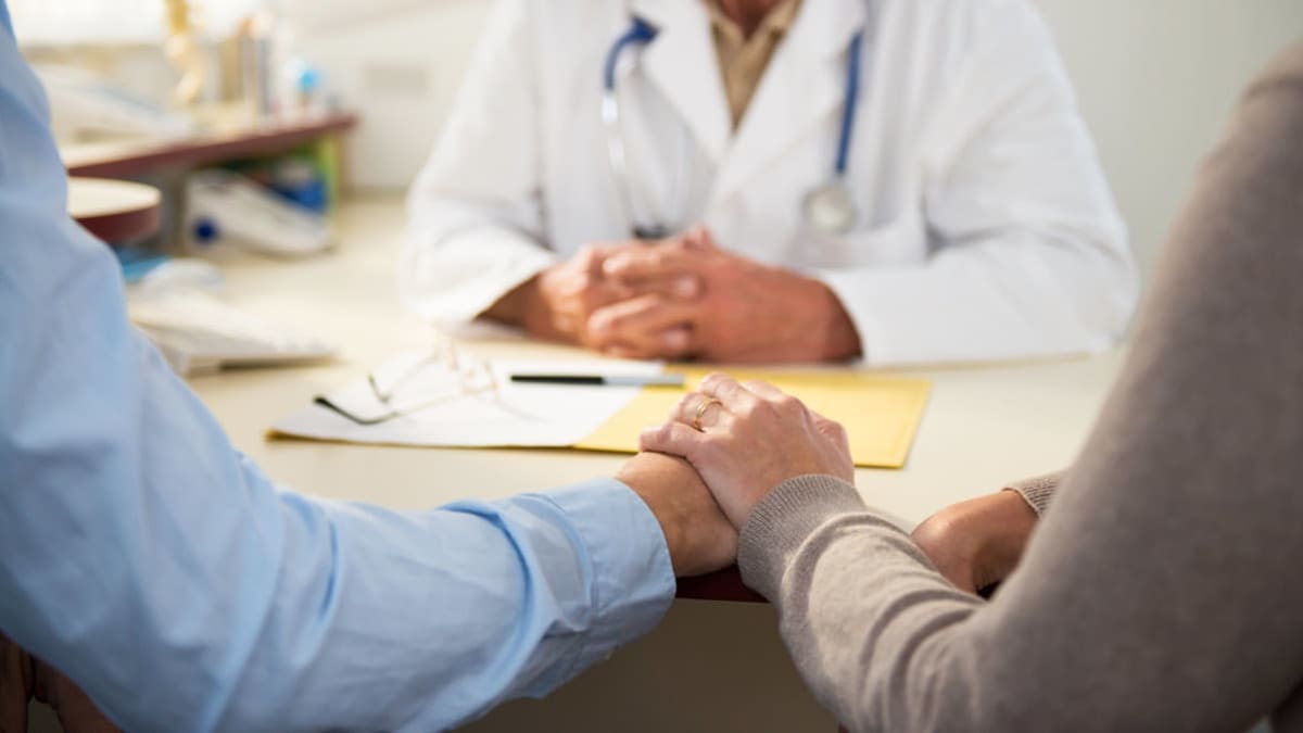 couple at doctors office getting bad news