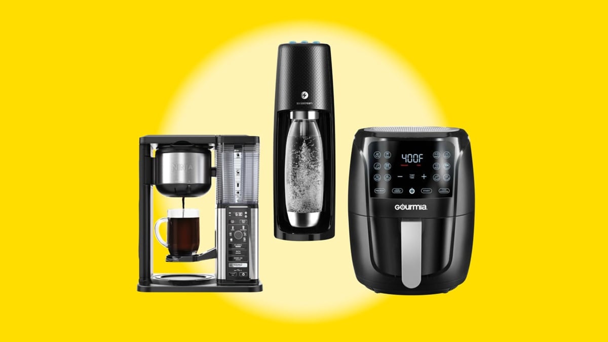 These products are  a Ninja Cm401 Coffee Maker, a Soda Stream One Touch, and a Gourmia GAF686 Digital Air Fryer