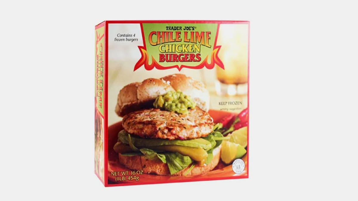 Trader Joe's Chile Lime Chicken Burgers