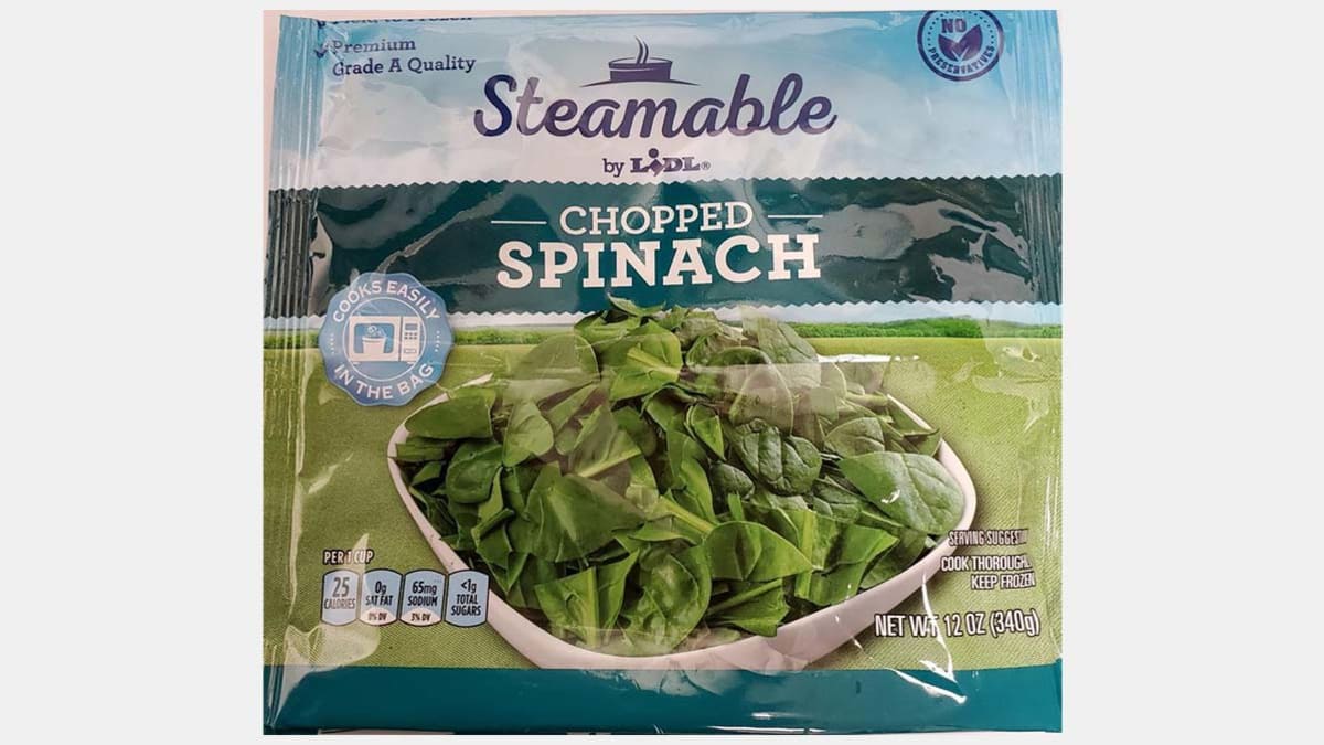 Spinach packaging