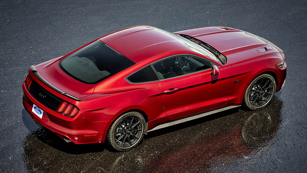 2016 Ford Mustang GT rear roof