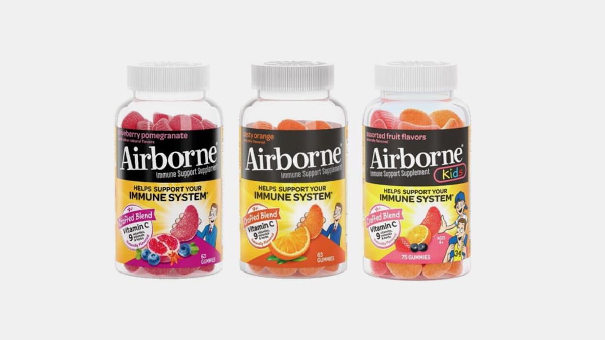 Bottles of Recalled Airborne Gummies