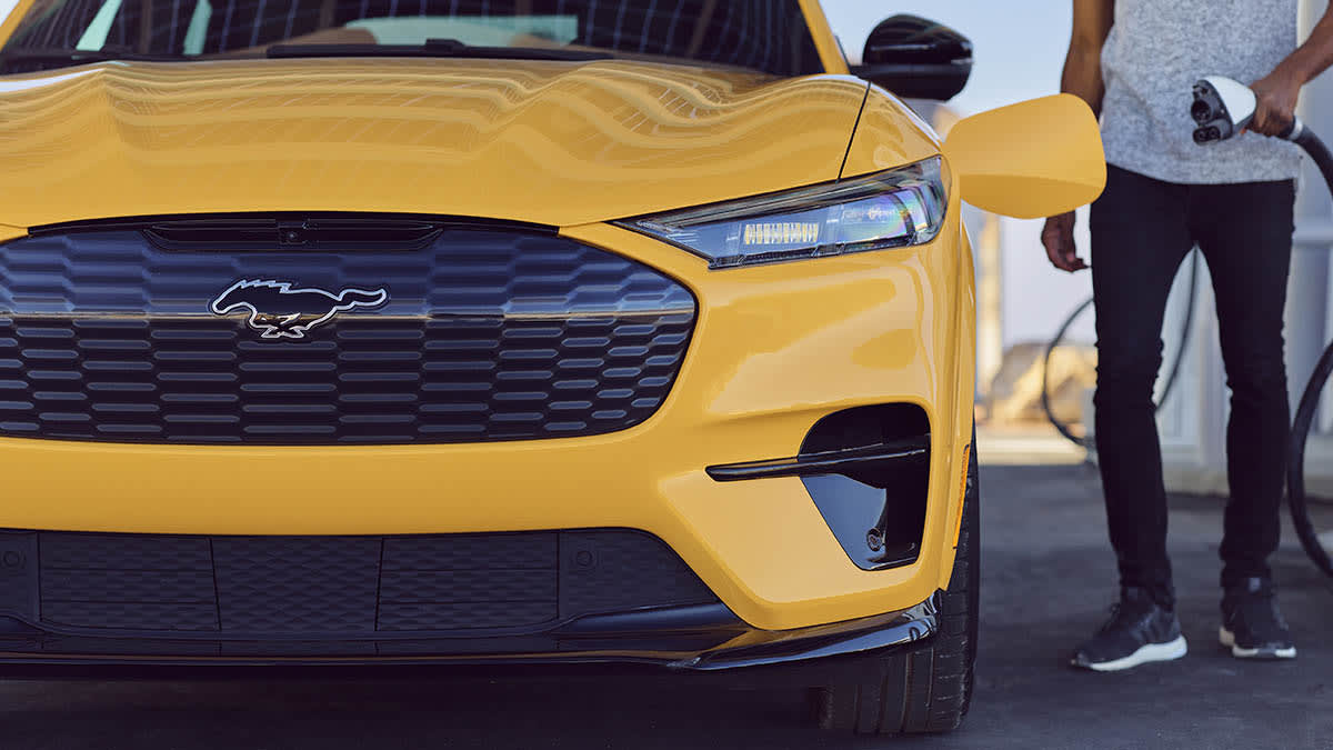 2021 Ford Mustang Mach-E GT charging