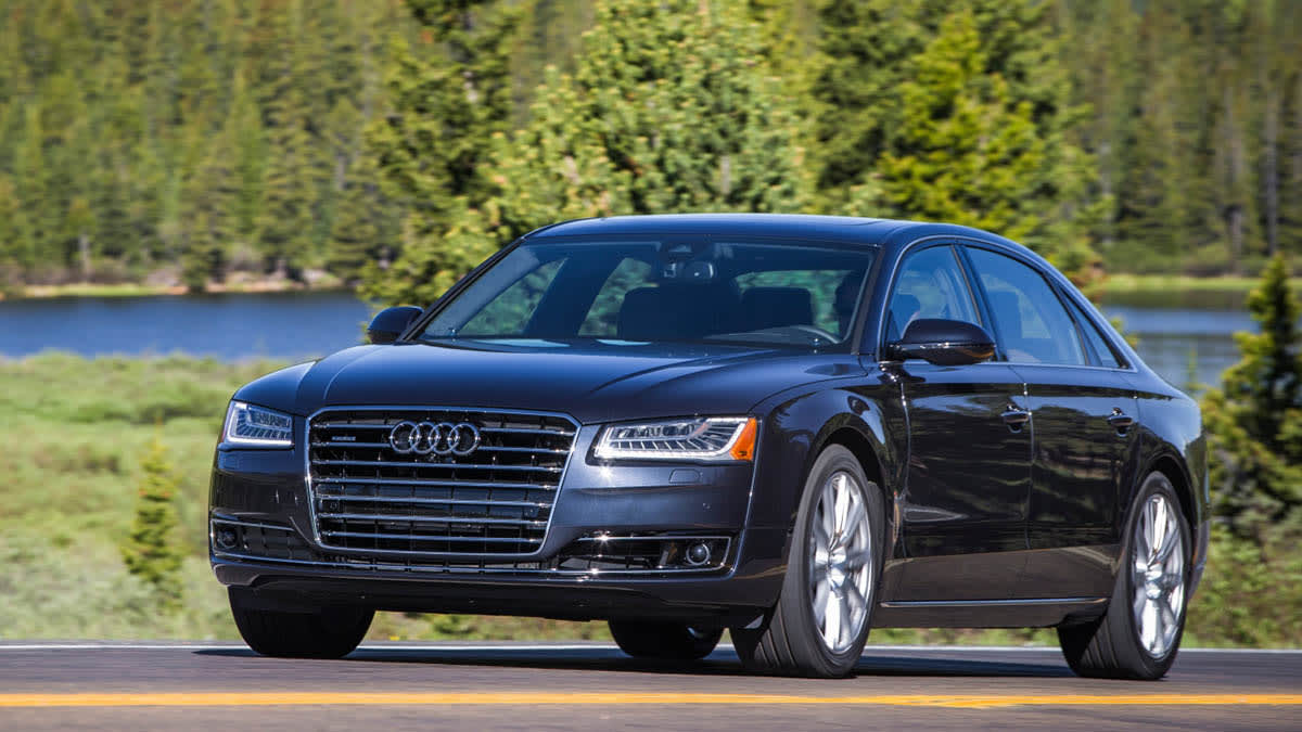 2015 Audi A8L driving