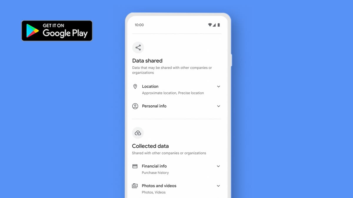 Google Play Privacy Label