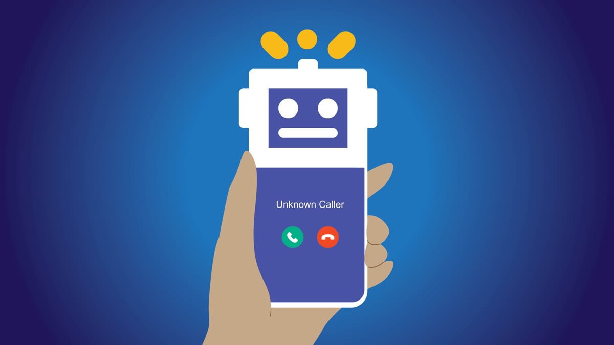 Robot phone with unknown caller ID