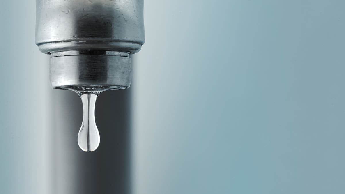 Drip coming out of faucet