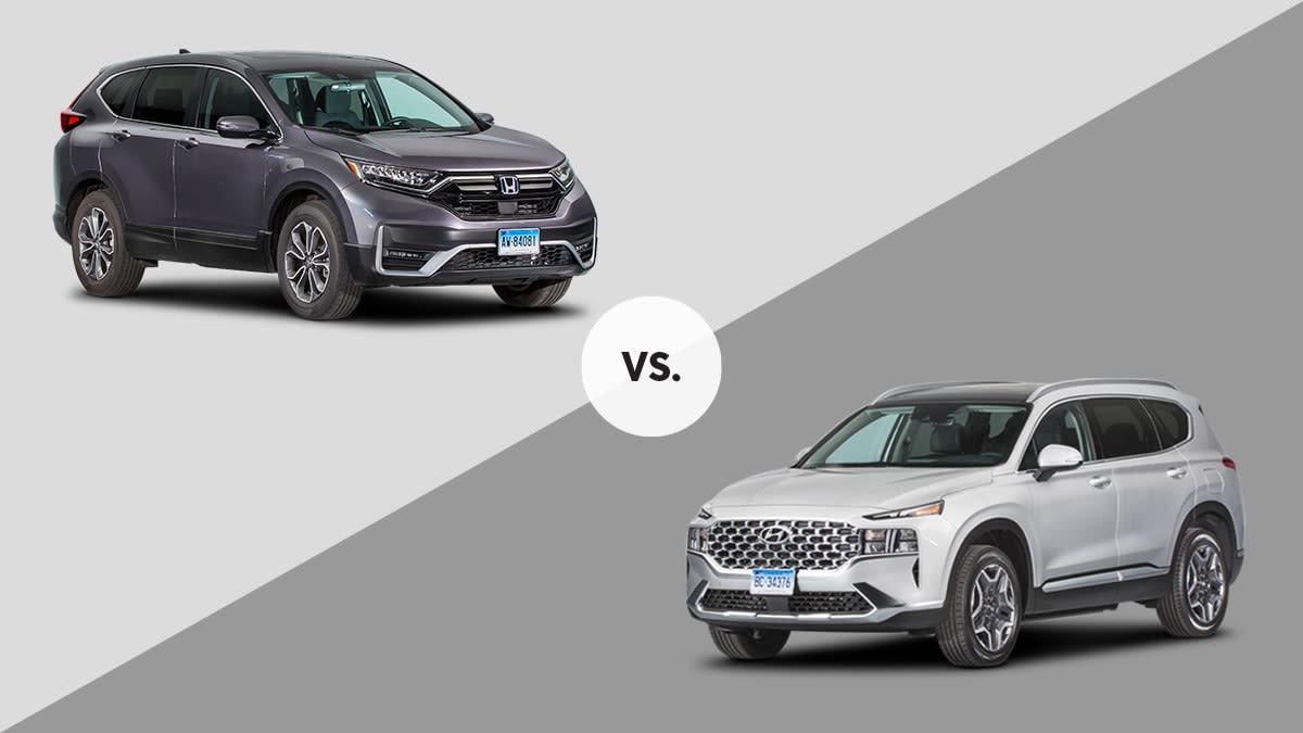 FaceOff Honda CRV vs. Hyundai Santa Fe Consumer Reports